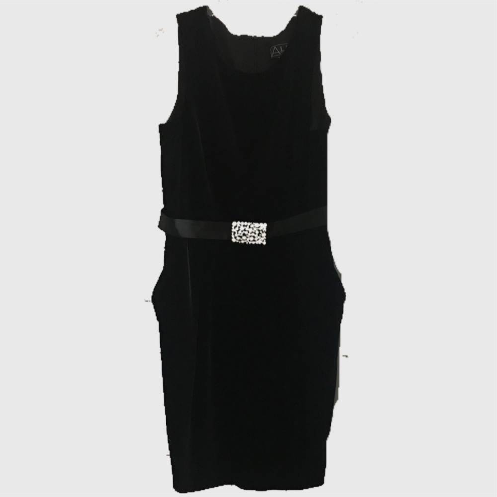 Black velvet Alex Evenings Dress. Size 12
